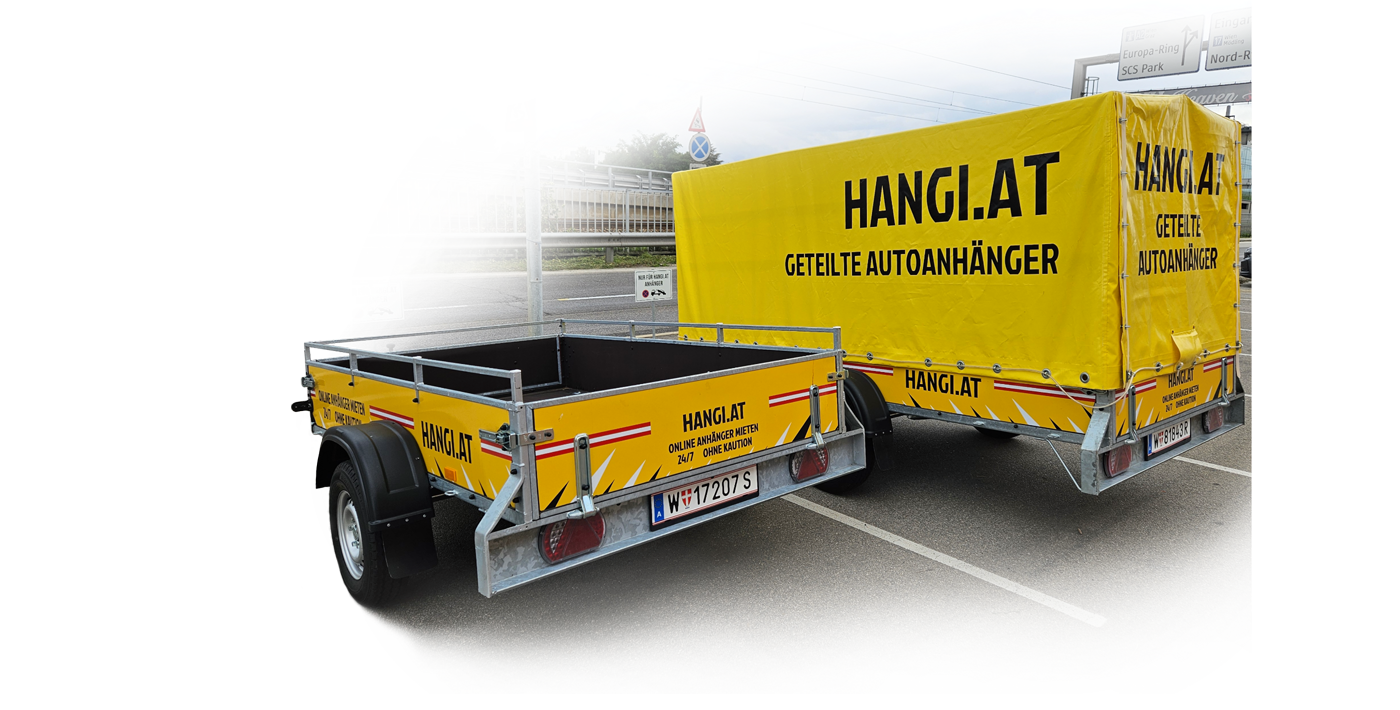 HANGI.at – Anhänger mieten in Wien, rund um die Uhr und ohne Kaution